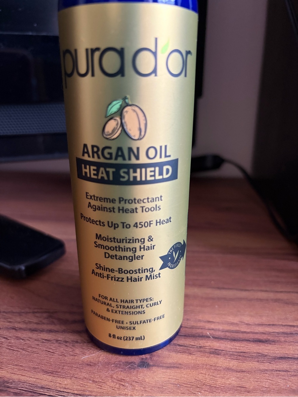 Argan Oil Heat Shield - Gold Protective Hair Mist